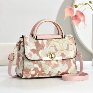Floral Print Flap Crossbody Bag