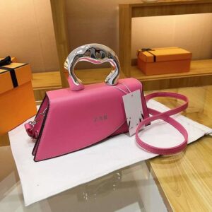 Fuchsia Pink Faux-Leather Tote Bag